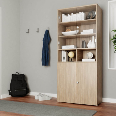 Armoire avec vitrine