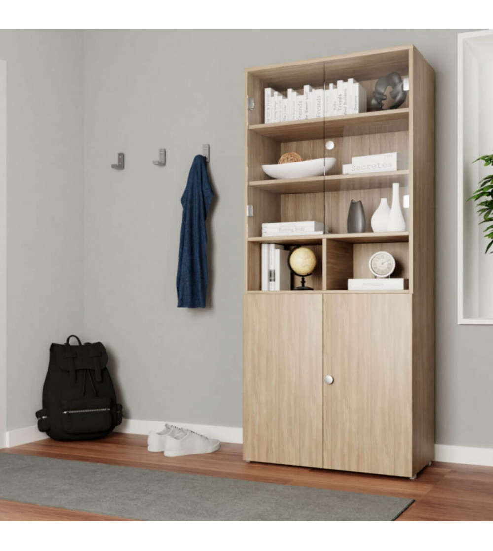 Armoire avec vitrine