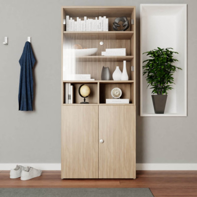 Armoire avec vitrine