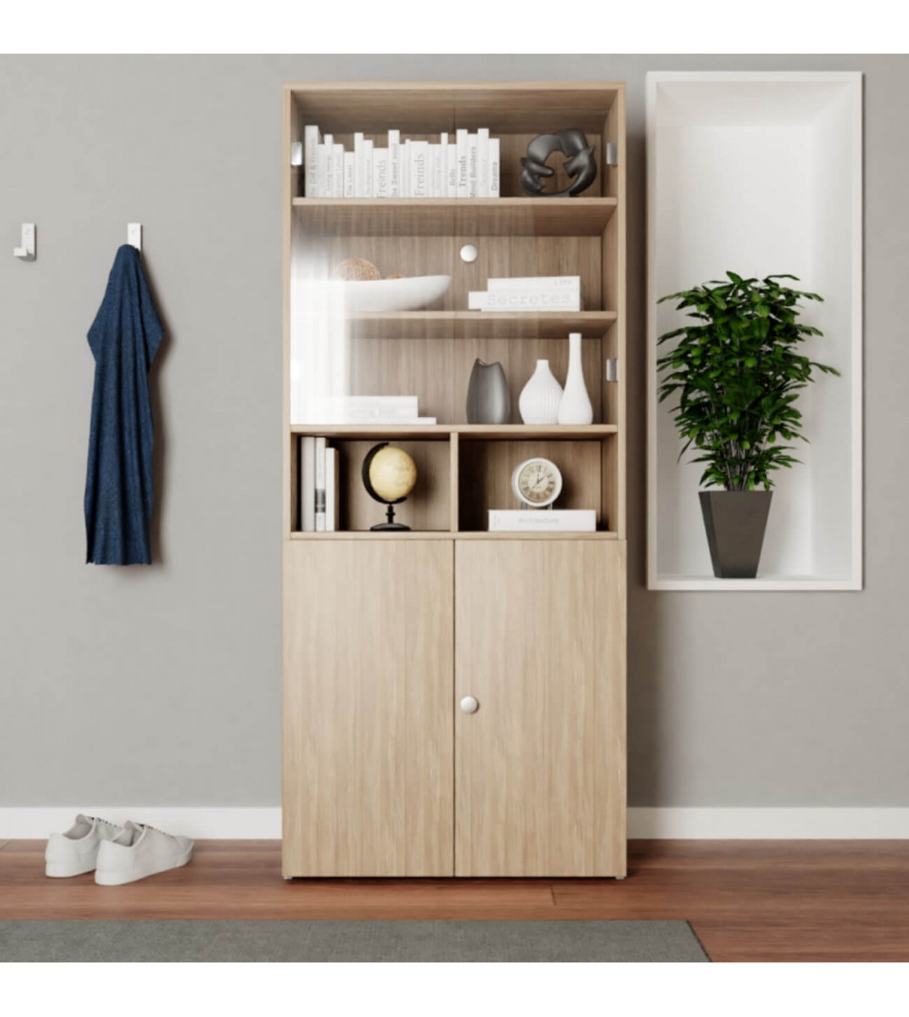 Armoire avec vitrine