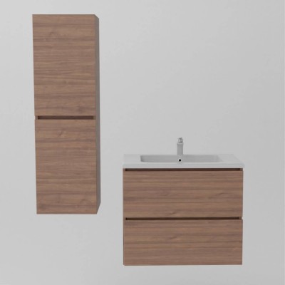 Pack meuble sous vasque 60 cm + colonne suspendu