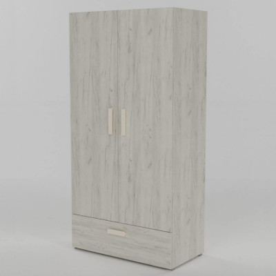 Armoire 2 portes avec tiroir KENZI